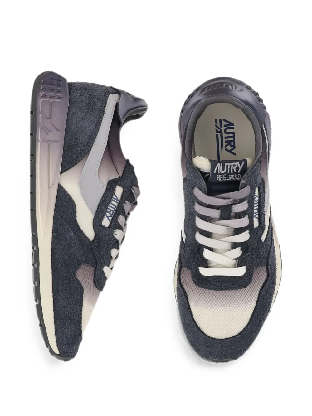 Autry Reelwind panelled sneakers Blauw