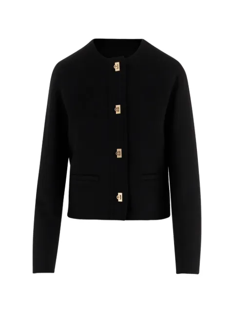 Ferragamo Gancini-button round-neck jacket