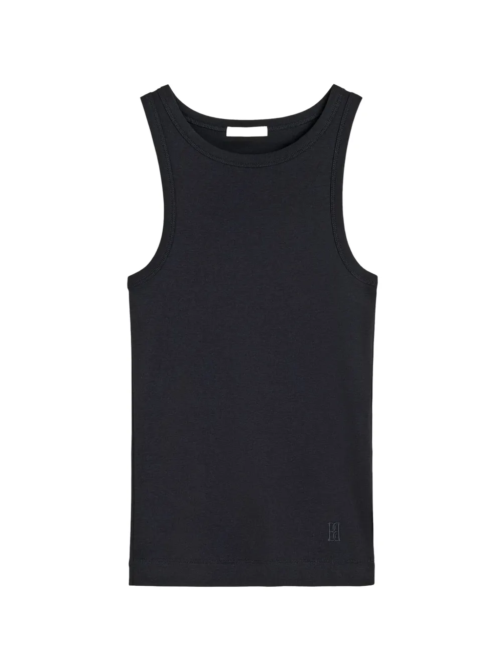 By Malene Birger Mani logo-embroidered tank top - Nero