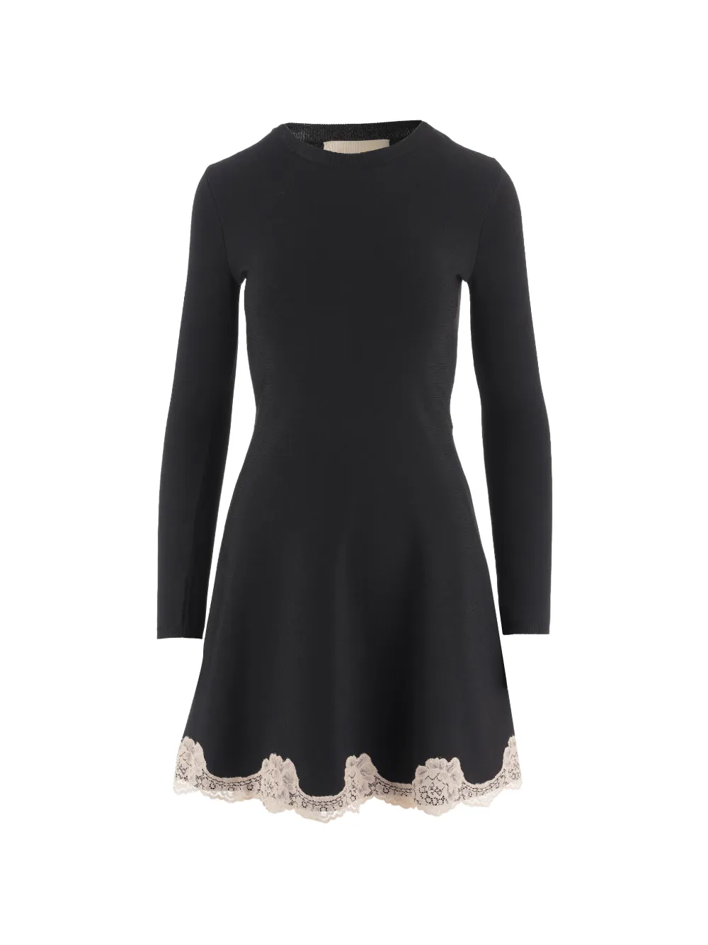 Valentino Garavani lace-trim dress - Nero