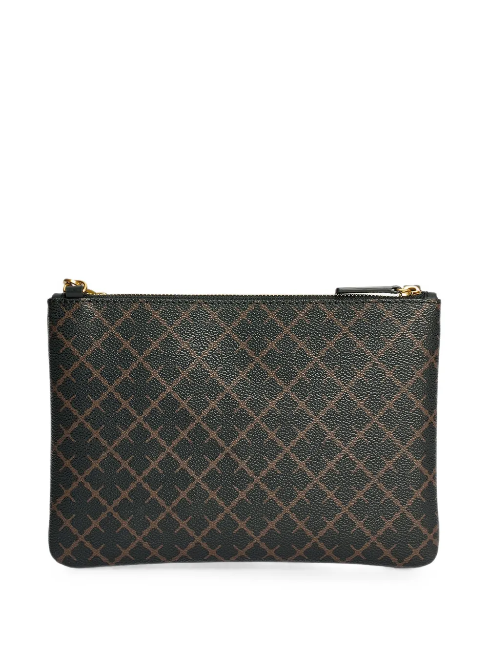 By Malene Birger Ivy clutch met geometrisch patroon Zwart