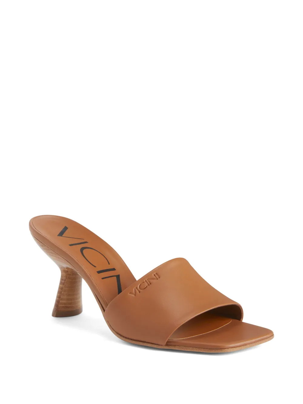 Giuseppe Zanotti square-toe leather mules Bruin