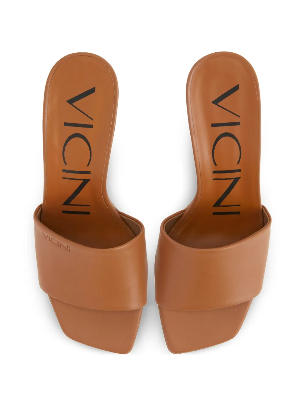 Giuseppe Zanotti square-toe leather mules Bruin
