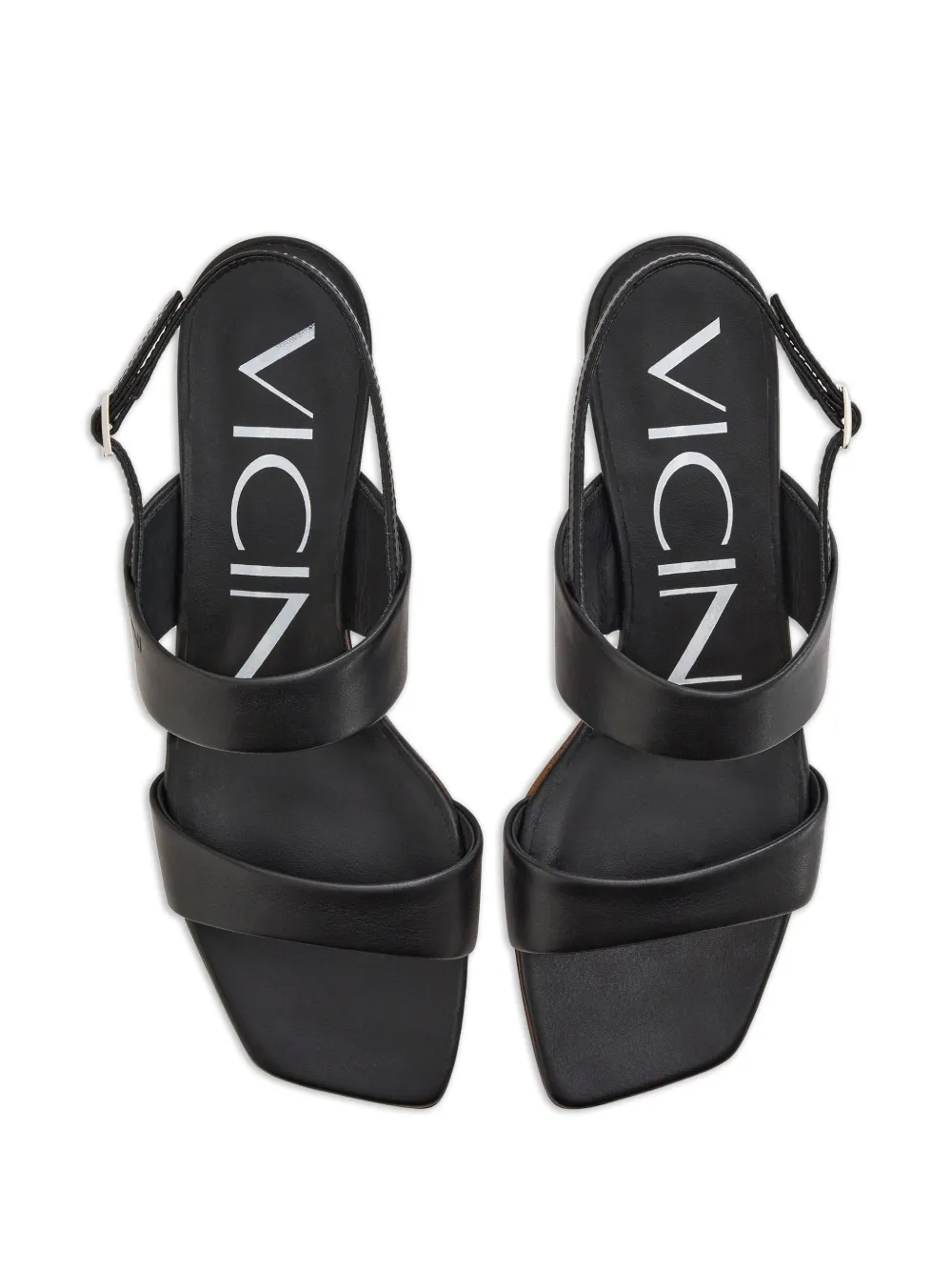 Giuseppe Zanotti Slingback sandalen met vierkante neus Zwart