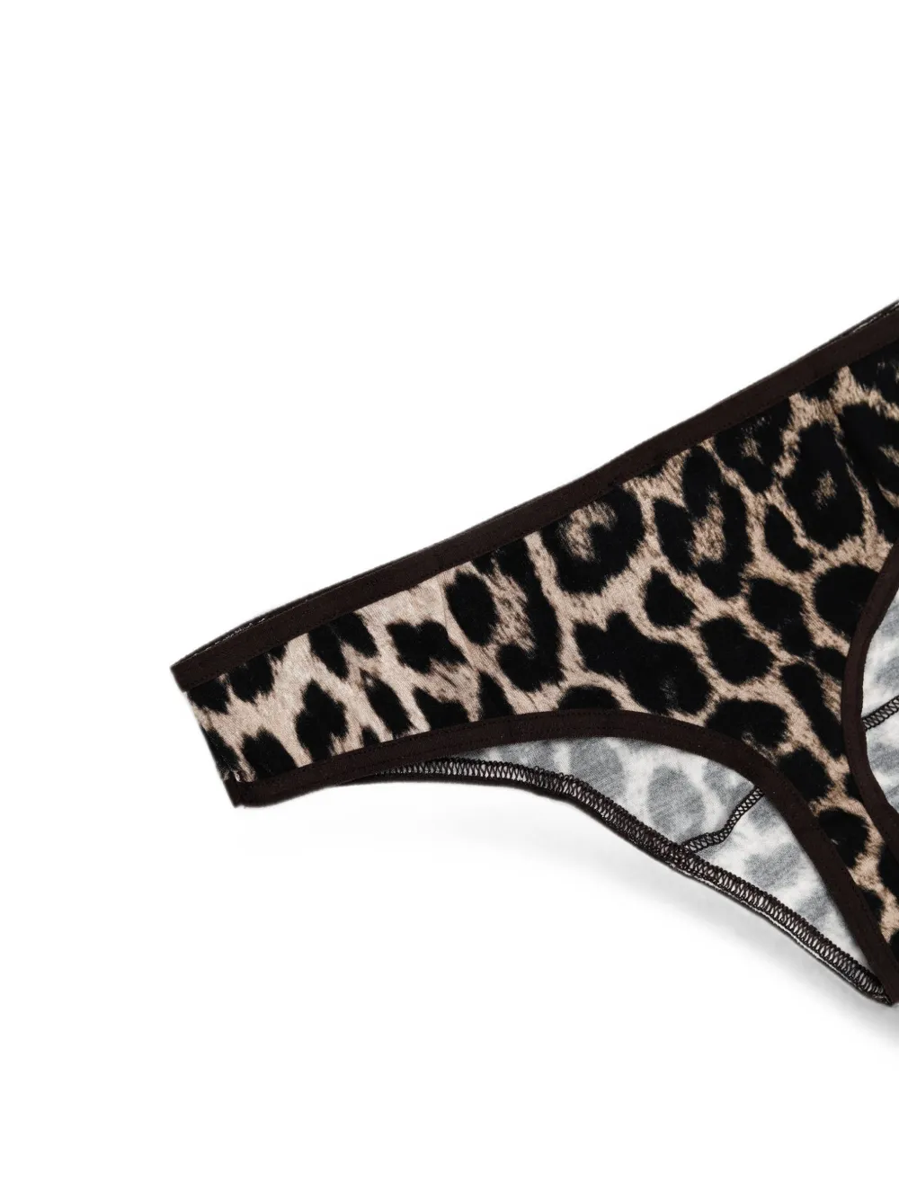 Baserange Slip met luipaardprint Beige
