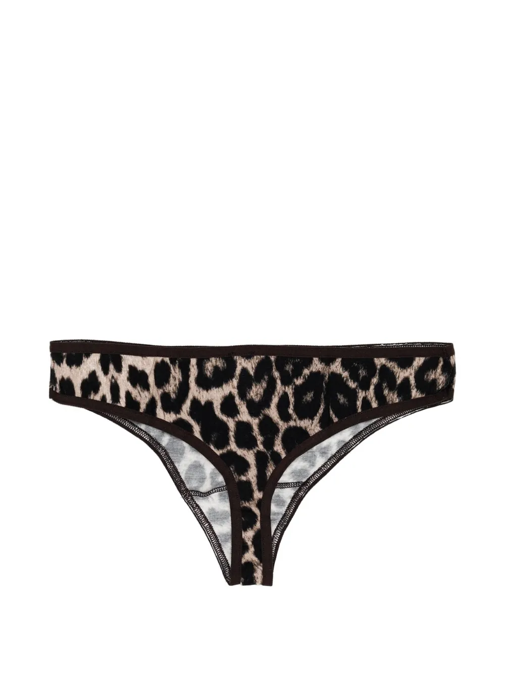 Baserange Slip met luipaardprint Beige