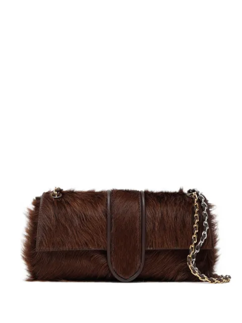 Jacquemus bolso de hombro de pelo con cadena