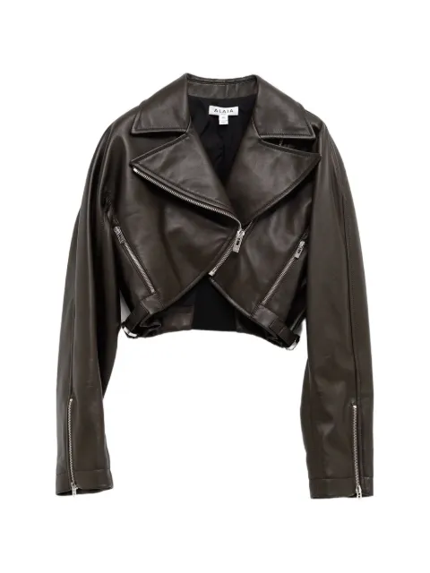 Alaïa zip-detail biker jacket