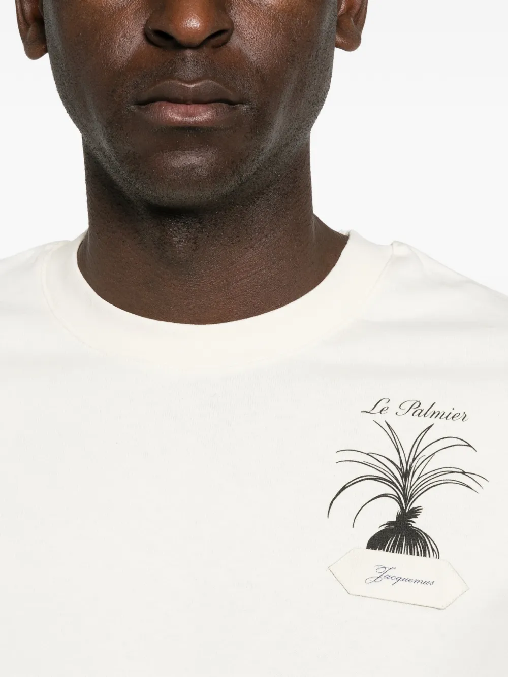 Jacquemus The Palmier T-shirt met borduurwerk Beige