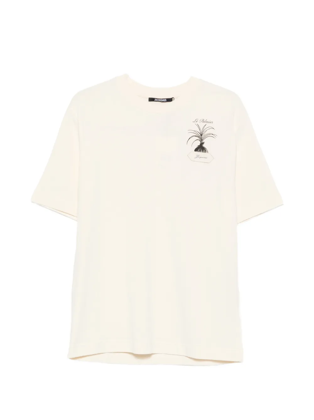 Jacquemus t-shirt The Palmier brodé - Tons neutres