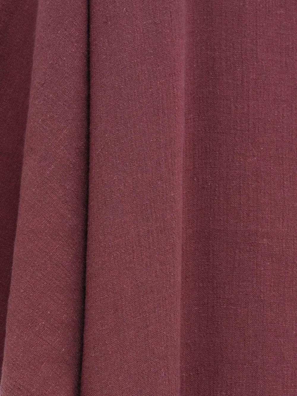 Baserange Rene midi-jurk met contrasterende afwerking en flared mouwen Paars