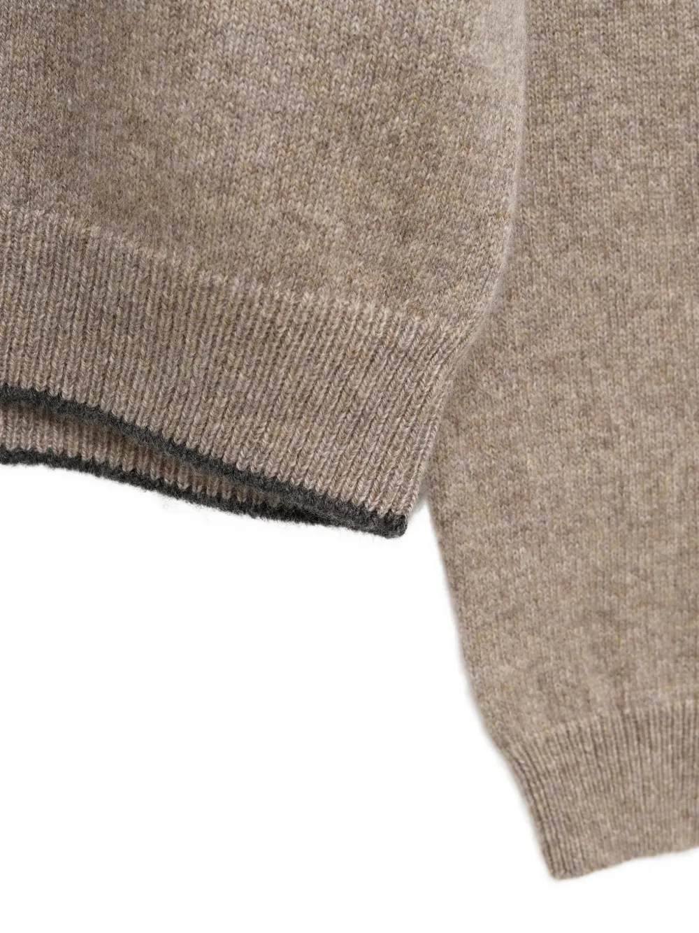 Jacquemus Trui met geribbelde afwerking en lange mouwen Beige