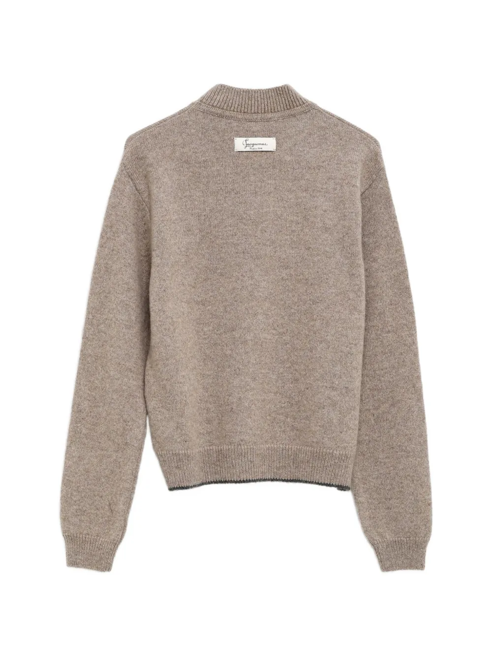 Jacquemus Trui met geribbelde afwerking en lange mouwen Beige