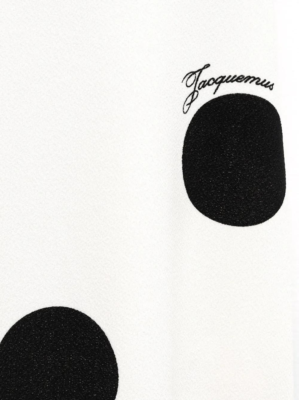 Jacquemus The Palmier jurk met stippen Wit