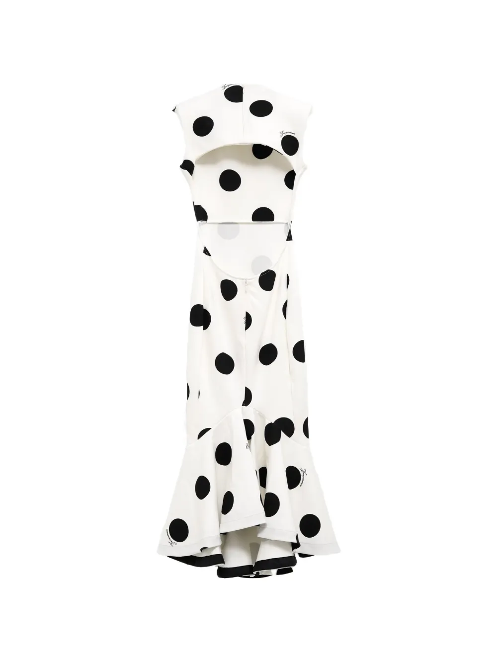 Jacquemus The Palmier jurk met stippen Wit