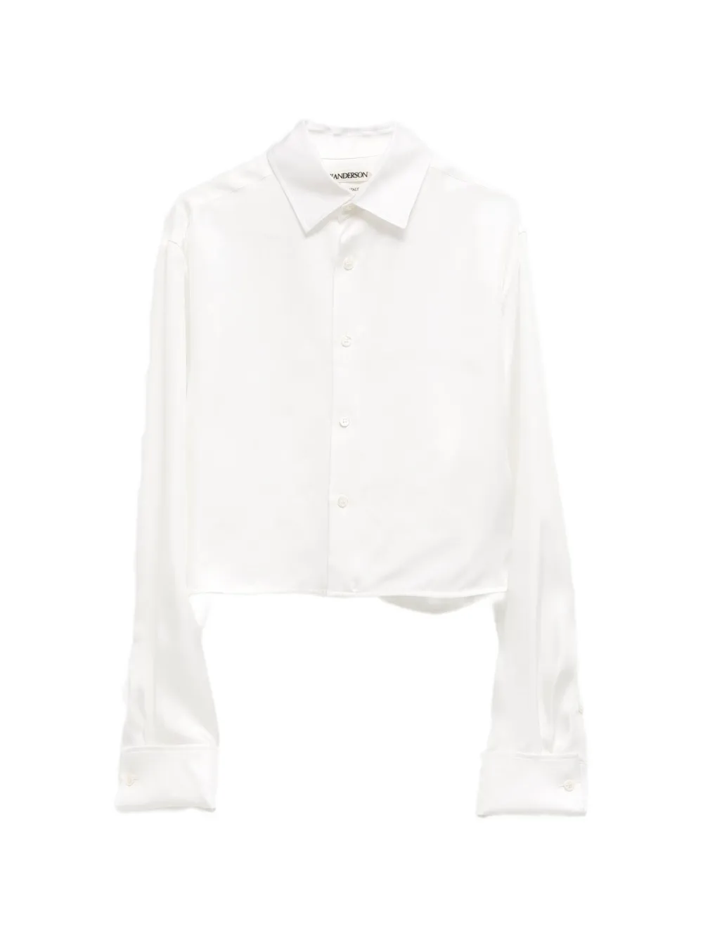 JW Anderson cropped long-sleeve shirt - Weiß