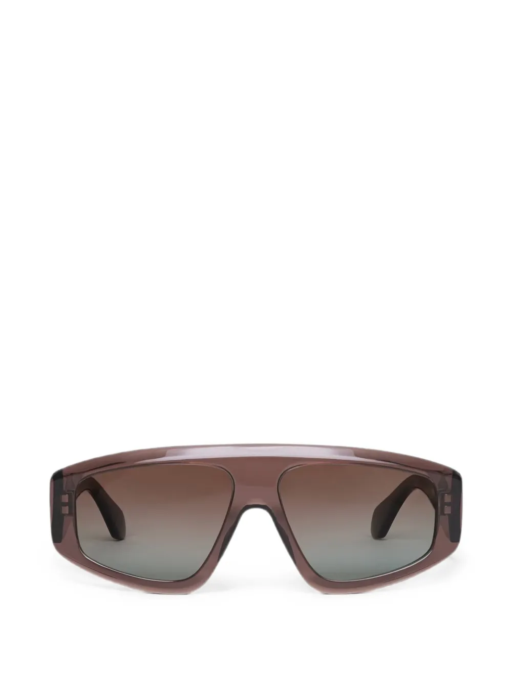 Alaia Eyewear Zonnebril met geometrisch montuur Bruin