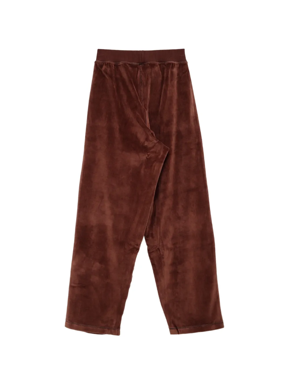Baserange velvet elasticated-waistband trousers Bruin