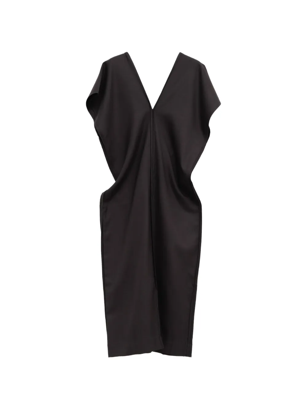 Baserange V-neck draped midi dress