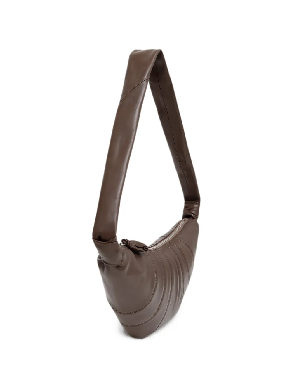 LEMAIRE small Croissant leather shoulder bag - Brown