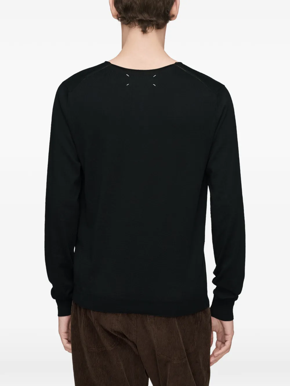 Maison Margiela Trui met V-hals Zwart