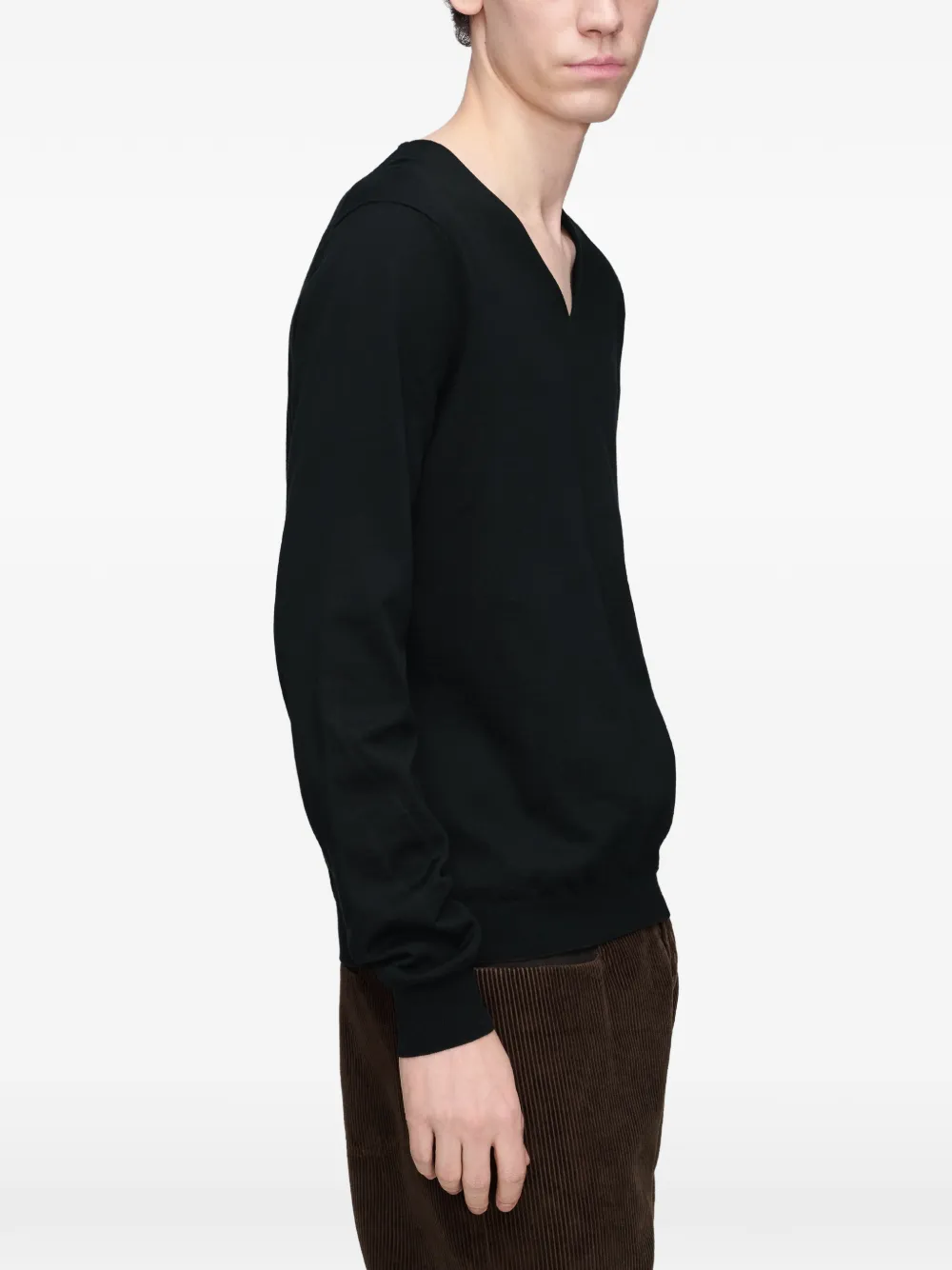 Maison Margiela Trui met V-hals Zwart