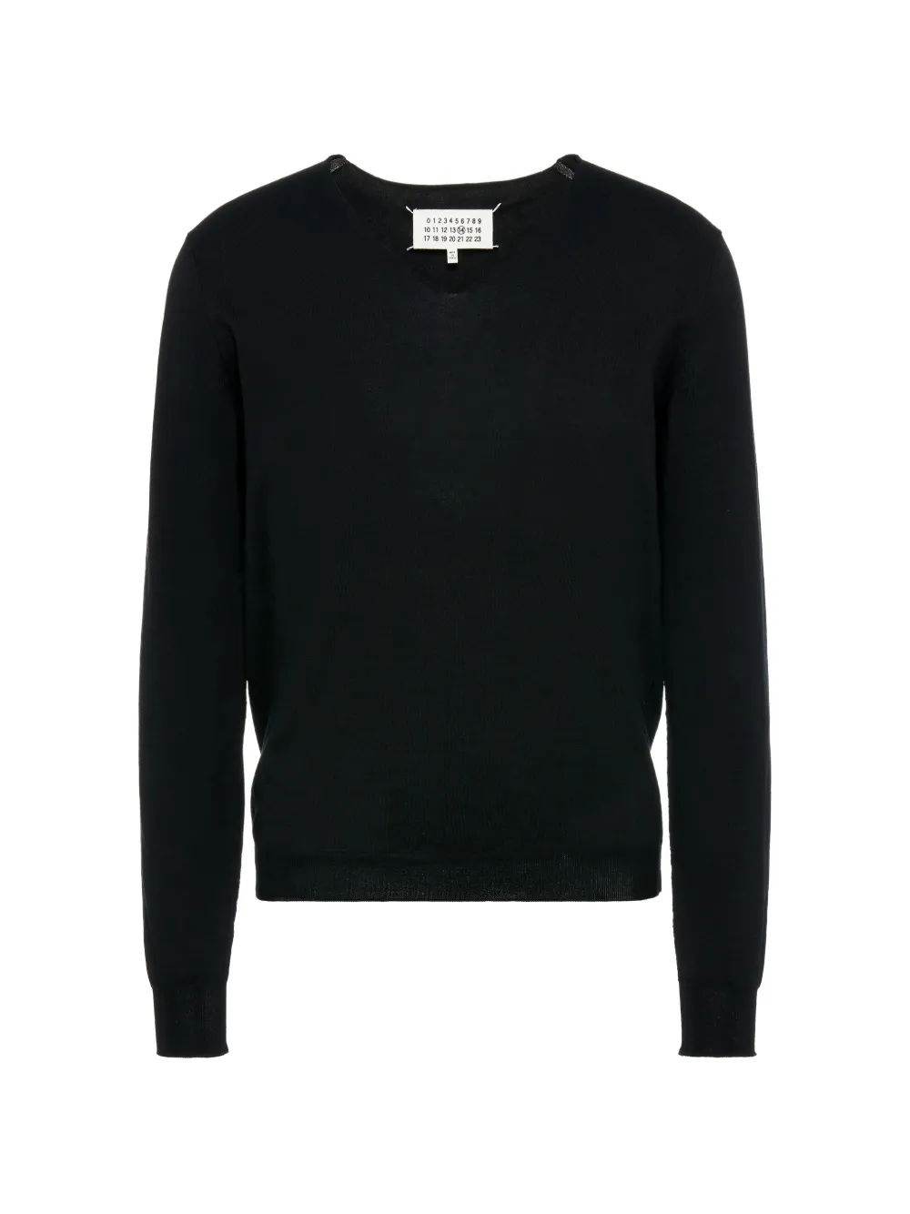 Maison Margiela Trui met V-hals Zwart