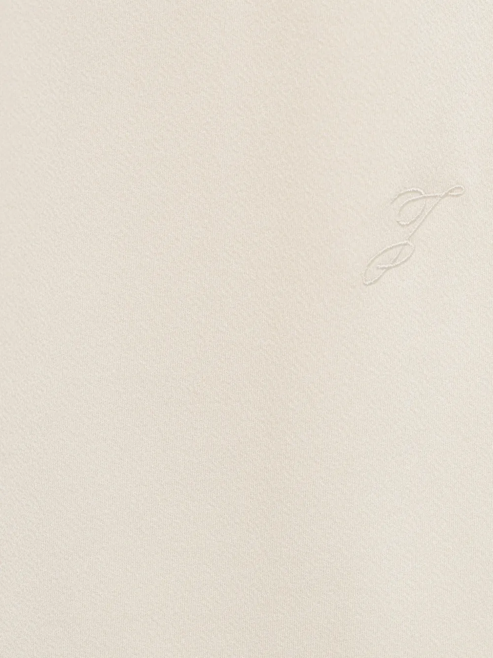 Jacquemus The Alba ruched fitted midi dress Beige