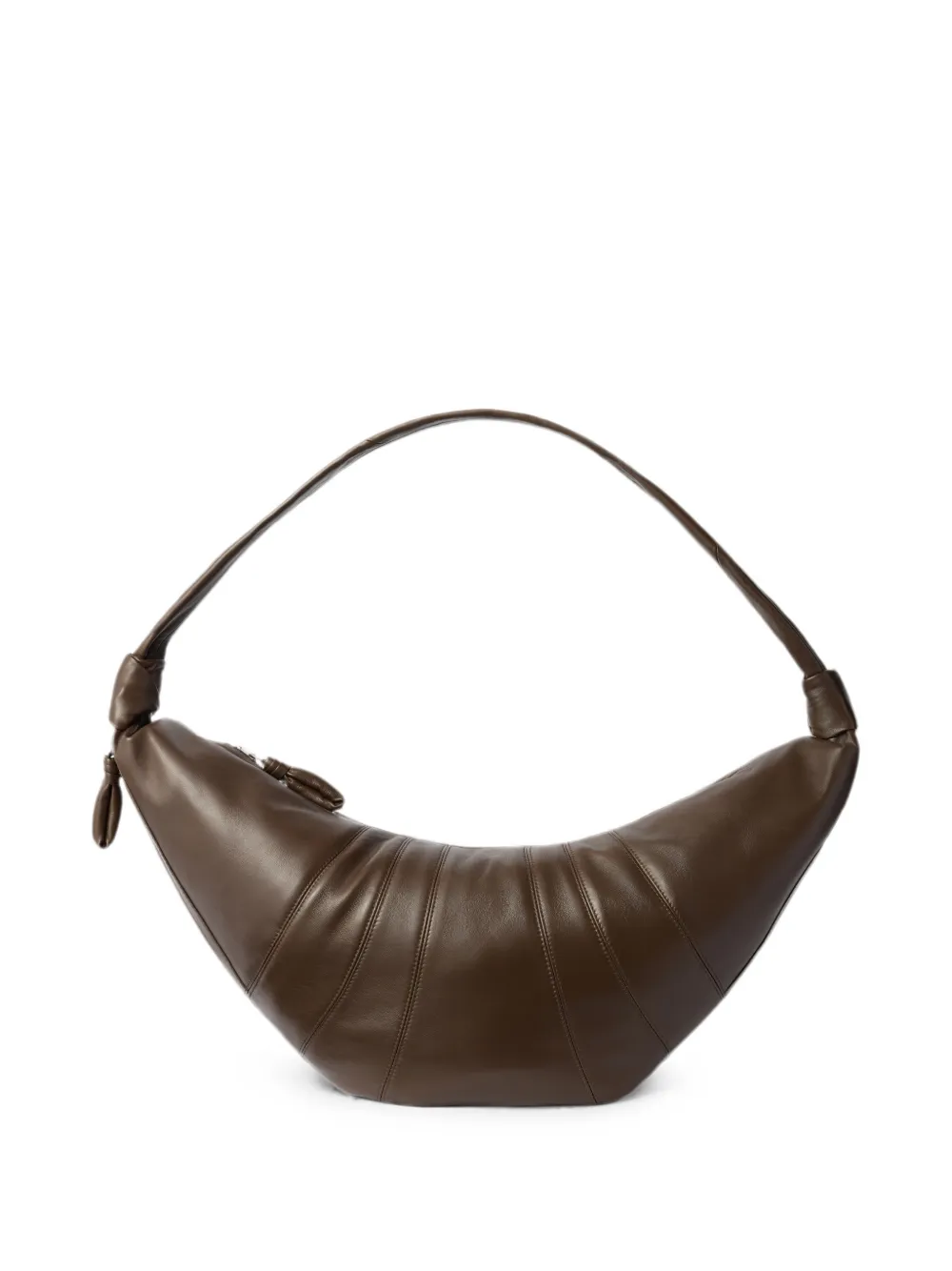 LEMAIRE large Croissant leather shoulder bag - Braun