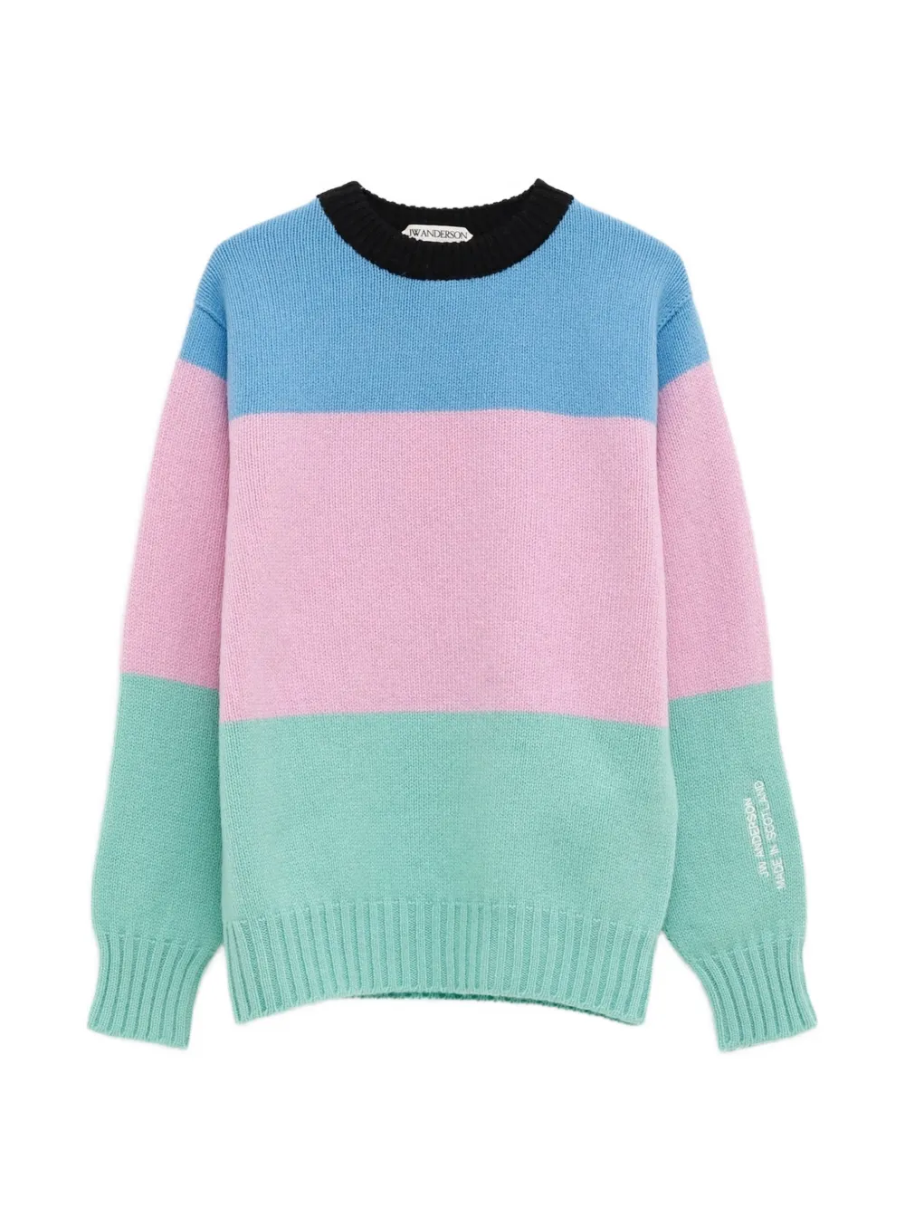 JW Anderson colour-block wool sweater Roze