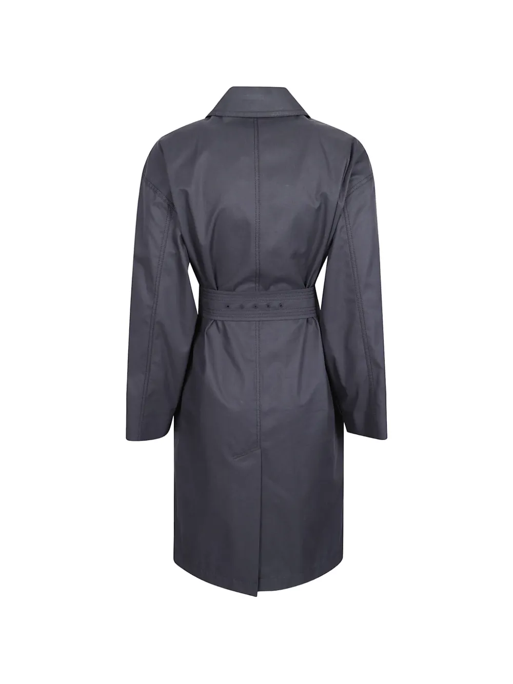 Max Mara Gabardina Con Cinturón - Azul 