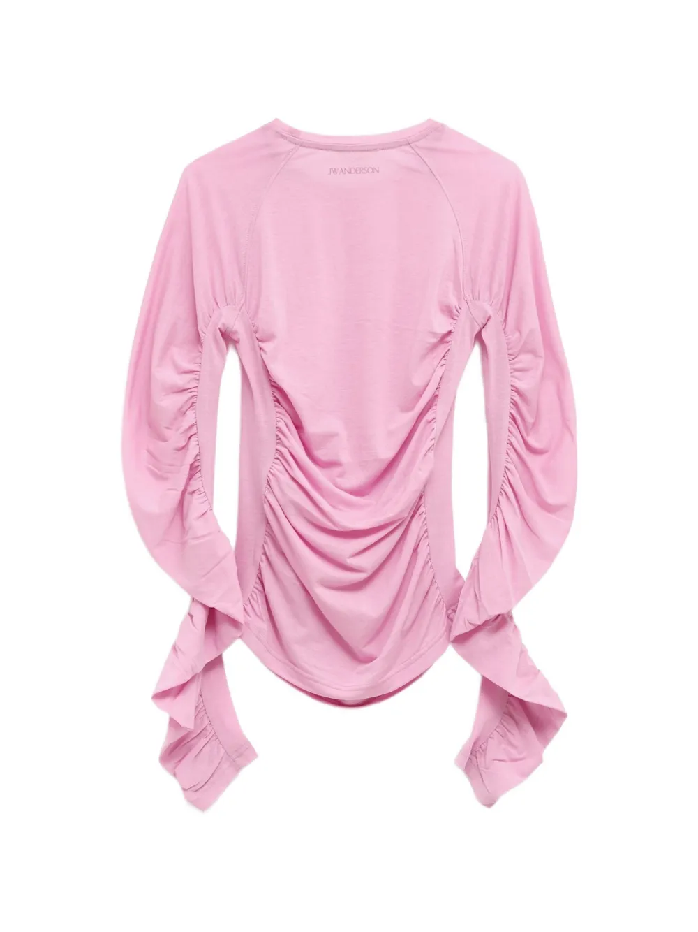 JW Anderson ruched long-sleeve top Roze