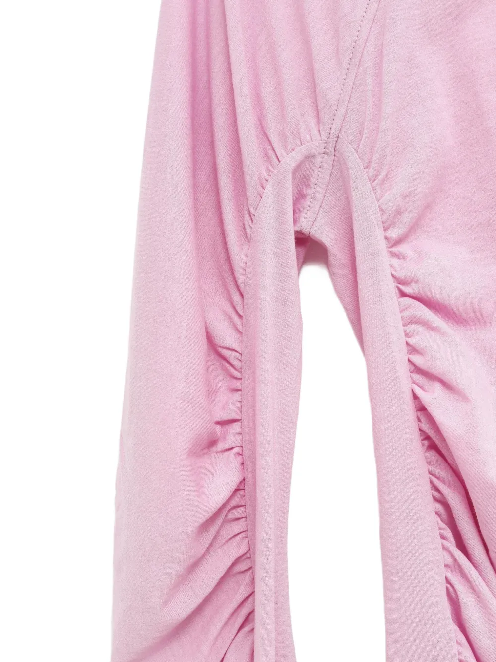JW Anderson ruched long-sleeve top Roze