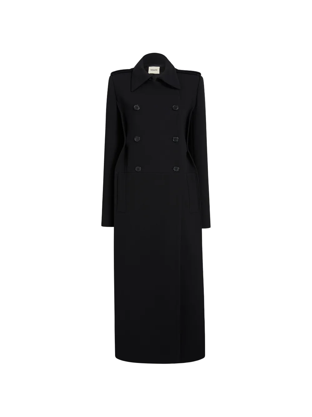 KHAITE Alton coat in black - Nero