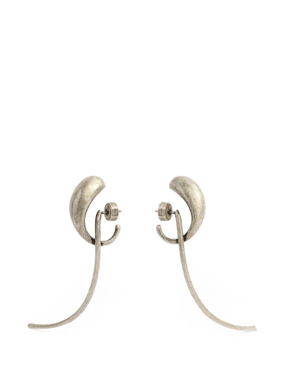  Khaite Cyclone Earrings In Antique Silver - Plateado 