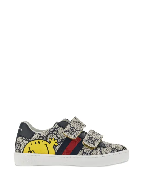 Gucci Kids Ace GG Supreme touch-strap sneakers