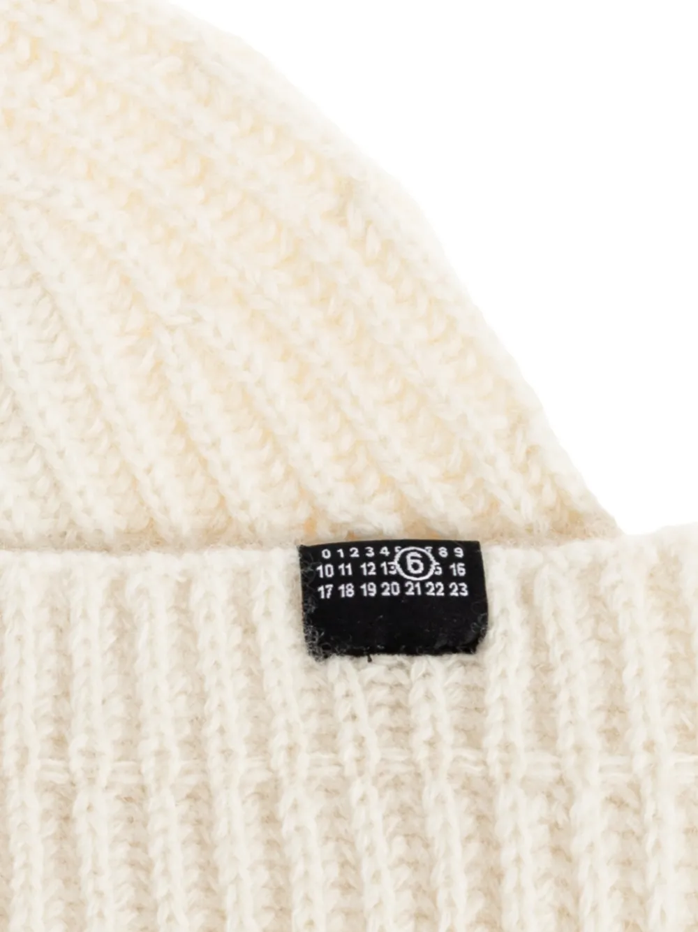 MM6 Maison Margiela Muts met logopatch Beige