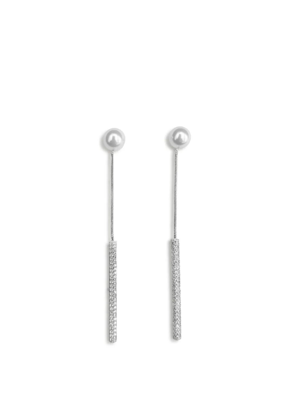 HZMER JEWELLERY Orecchini pendenti con perle sintetiche - Argento