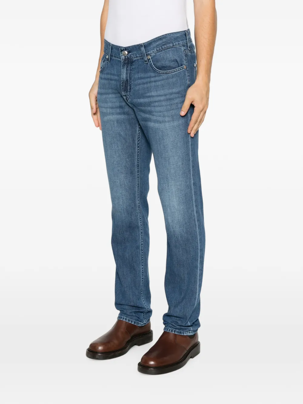 7 For All Mankind Jeans met vervaagd effect Blauw