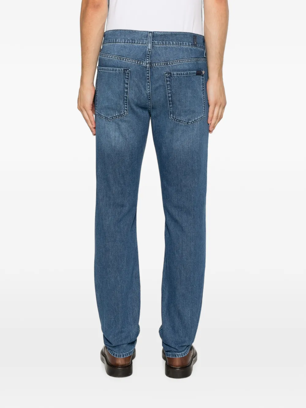 7 For All Mankind Jeans met vervaagd effect Blauw
