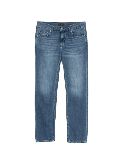 7 For All Mankind faded-effect jeans