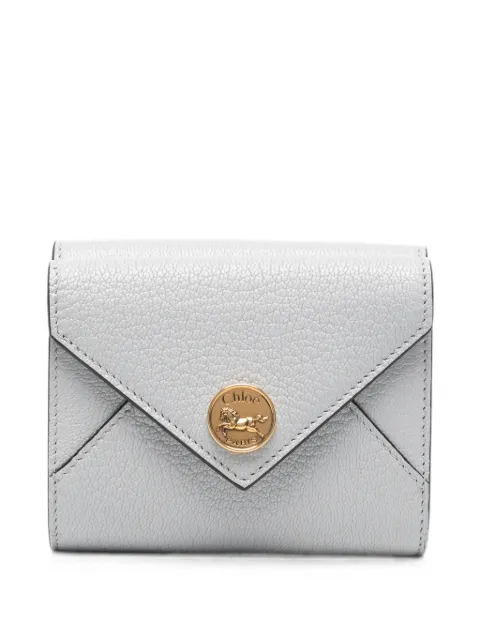 Chloé small logo-plaque trifold wallet