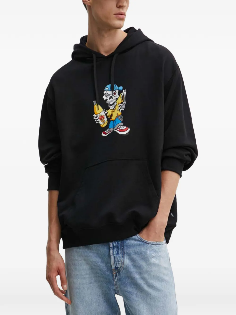 Vans graphic-print cotton hoodie - Nero