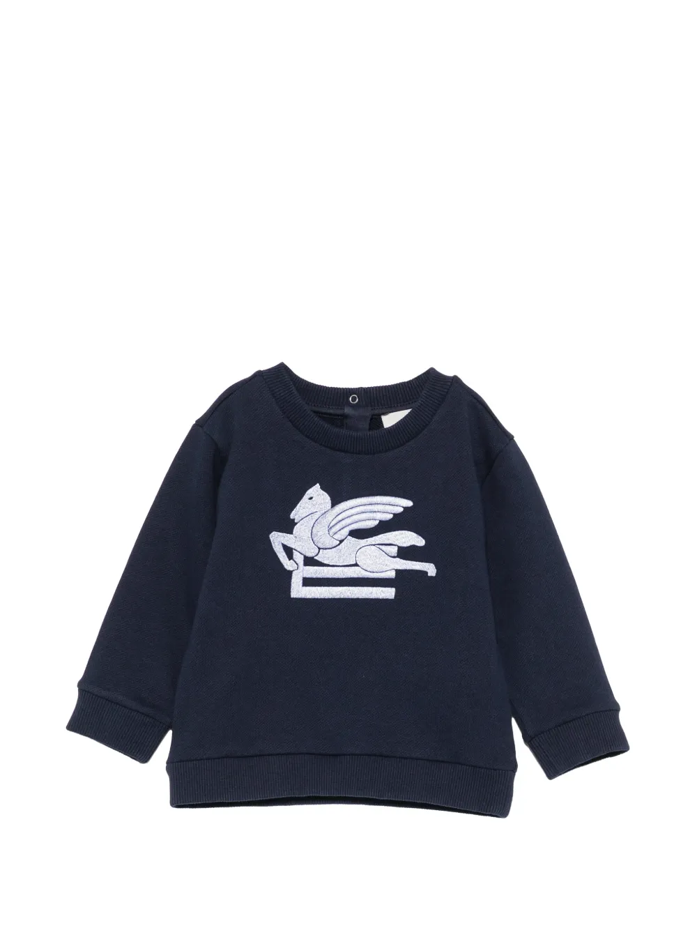 ETRO KIDS Pegasus-embroidered sweatshirt - Blu