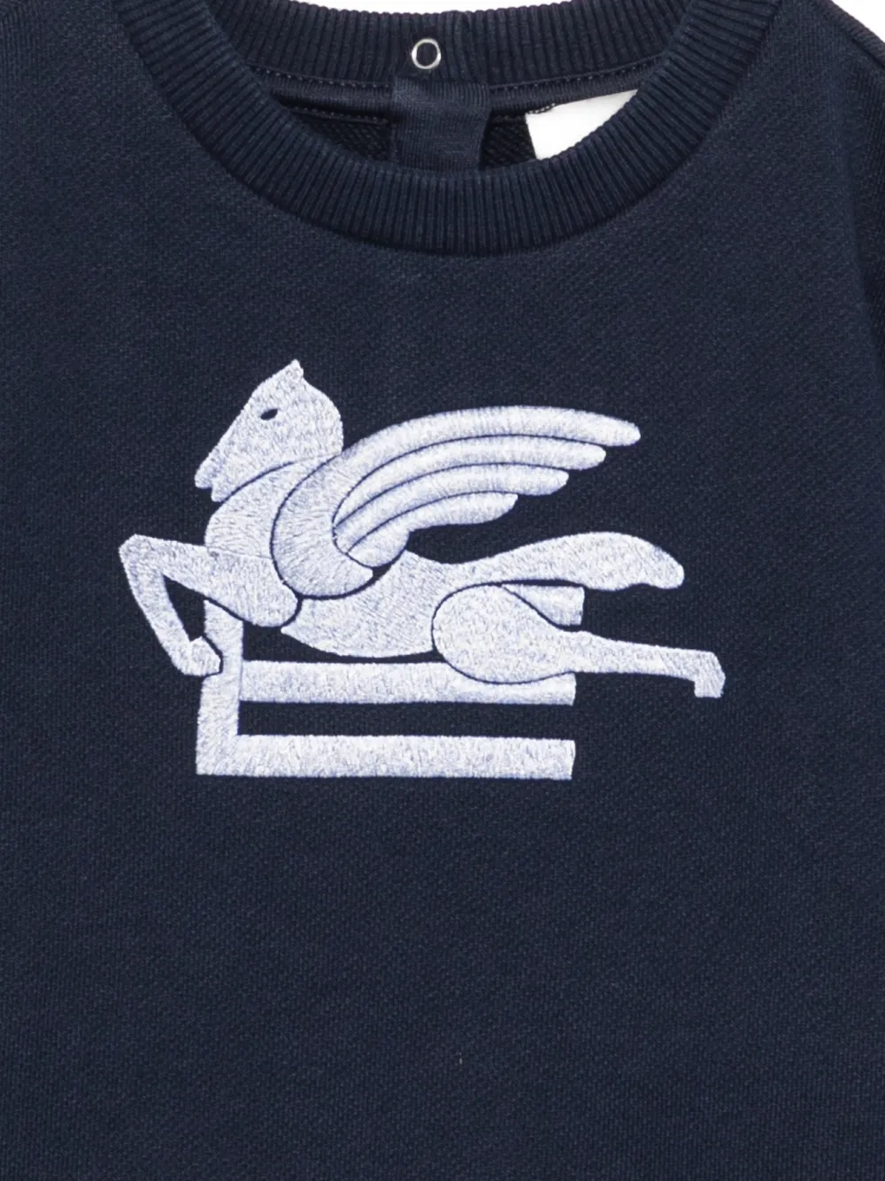  Etro Kids Pegasus-embroidered Sweatshirt - Azul 