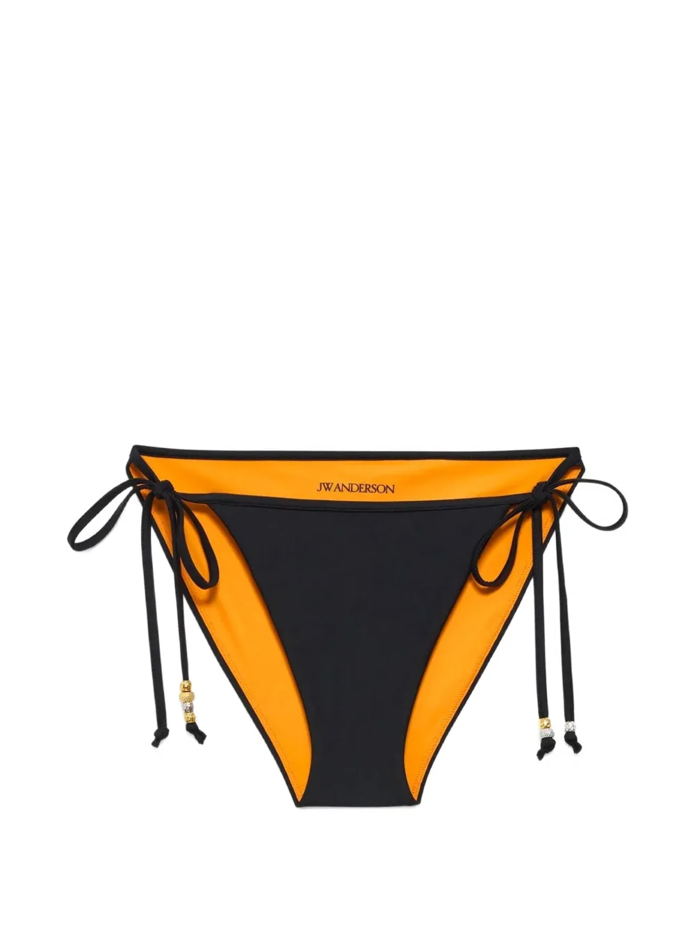 JW Anderson beaded-tie bikini bottoms - Nero