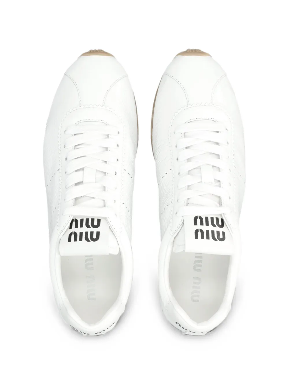 Miu Plume suède sneakers Wit