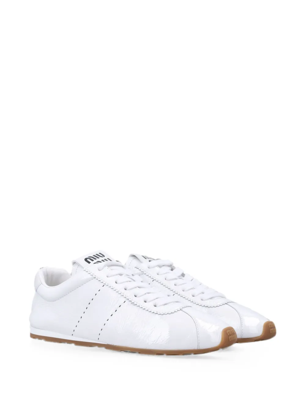 Miu Plume suède sneakers Wit