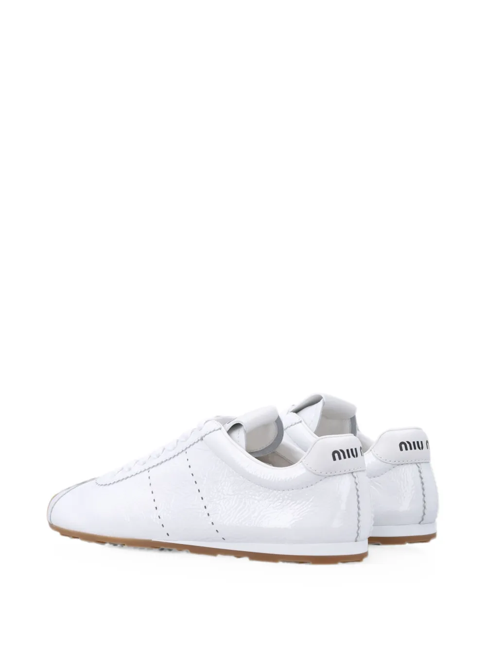 Miu Plume suède sneakers Wit