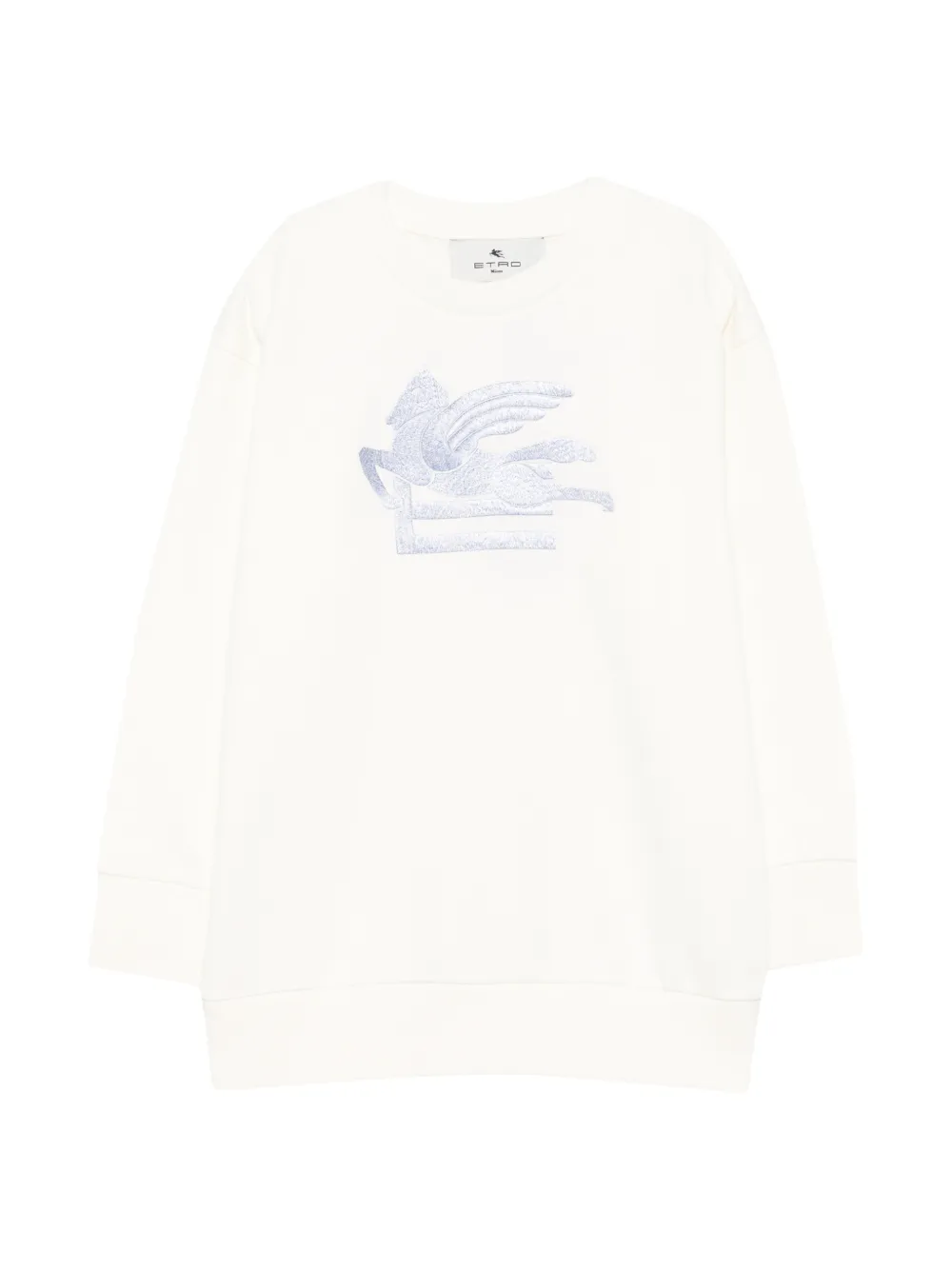 ETRO KIDS Pegasus-embroidered sweatshirt - Toni neutri